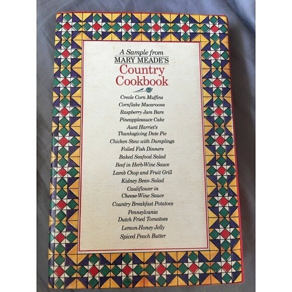 Mary Meade’s Country Cookbook Old-fashioned  American Food Ruth Ellen Church - Picture 2 of 2
